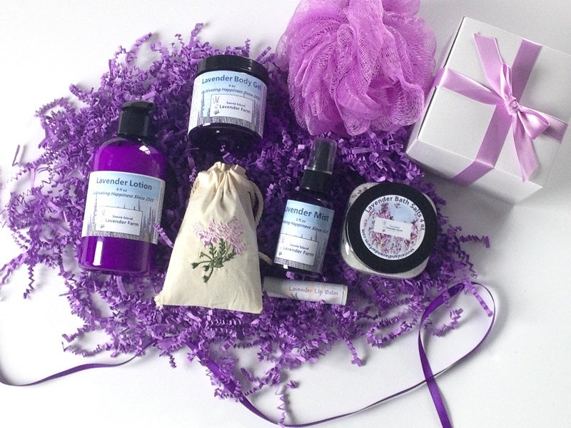 Lavender Bath and Body Gift Set Sauvie Island Lavender Farm
